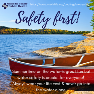 Safety First! Watersafety info at https://www.ncwildlife.org/boating/laws-safety