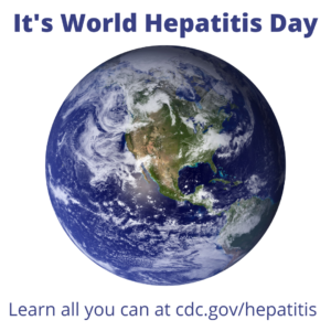 It's World Hepatitis Day. Learn all you can at cdc.gov/hepatitis